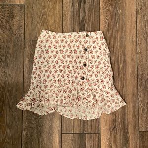 Hollister floral skirt